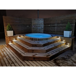 Sunken hot tubs (terrace sets)